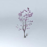 Oak Tree 3D Pink Pink Oak Tree 3D