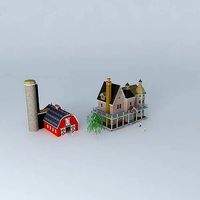 Americana House with barn