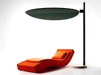 Wave Chaise with Ombra Sunshade