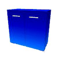Blue bathroom cabinet
