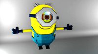 low poly minion