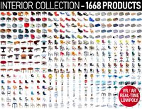 Interior Furniture Collection - 1668 MEGAPACK