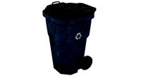Garbage Container 1 Textured Old