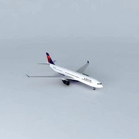 Delta Air Lines Airbus A330 302 N822NW  Revised Livery 2016  Wi Fi Dome