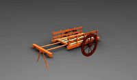 Wooden bullock cart