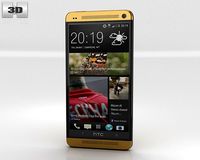 HTC One Gold Edition 3D Model