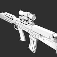 L85A2 Assault Rifle Untextured