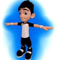 Cartoon teen Boy