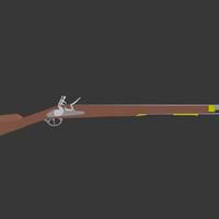 Low poly musket