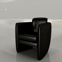 Armchair-black-leather