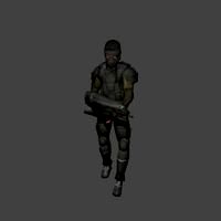 Low poly game character