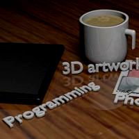 glass with i-pad and photos