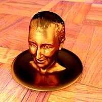Walt Disney's bust
