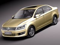 Volkswagen Santana 2014 3D Model