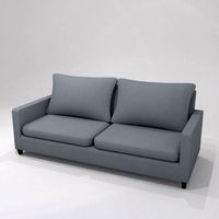 Grey 2 seater sofa h87 w200 d86