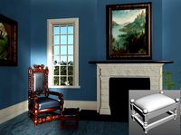 Antique Throne Ottoman