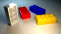 Lego bricks 2*43d model