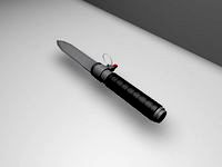 Ballistic Knife (Low Poly)3d model