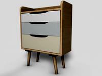 Swoon Bedside Cabinet3d model