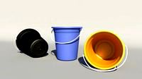 Plastic bucket3d model