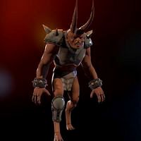 Hell Warrior character animated