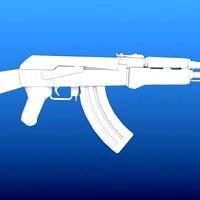 Ak-47 Low Poly