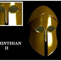 Golden Greek Corinthian Helmet II