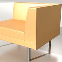 Armchair- double sided- different legs
