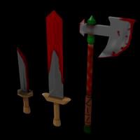 Low Poly Wepaons v2