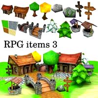 Low-Poly RPG Item Collection 3