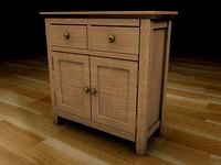 Mini sideboard unit3d model