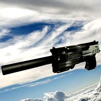 10mm pistol low poly
