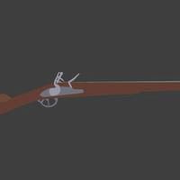 Low poly musket