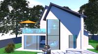 Villa + Living room3d model