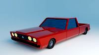 Low Poly Pickup3d model
