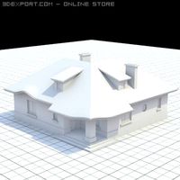 Highly detailed singlefamily house 8 3D Model