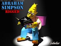 Abraham Simpson rigged 3D Model