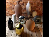 Amphora and Vases 3D Model