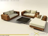 Modern living 05 3D Model