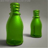 Glass bottle 3D Model