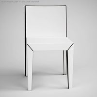 Contemporary Side Chair 12 3D Model
