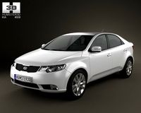 Kia Forte Cerato Naza Sedan 2011 3D Model