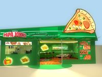 Pizza store 3D Model