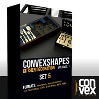 Convexshapes Kitchen DecorationsSet5 3D Model