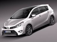 Toyota Corolla Verso 2014 3D Model