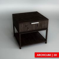 Bedside Table 3D Model