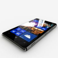 Nokia Lumia 925 Black 3D Model
