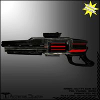 SciFi Gun 2 3D Model