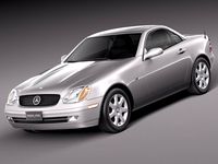 Mercedes SLK R170 1996 to 2004 3D Model
