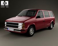 Dodge Caravan 1984 3D Model